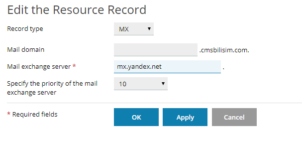Yandex MX