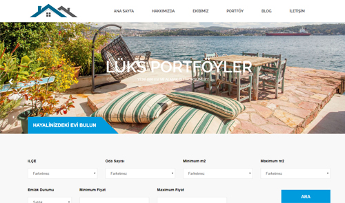 Hazır Emlak Web Sitesi