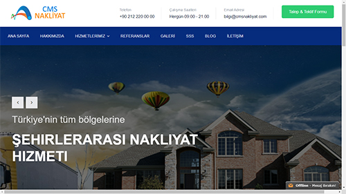 Hazır Nakliyat Web Sitesi