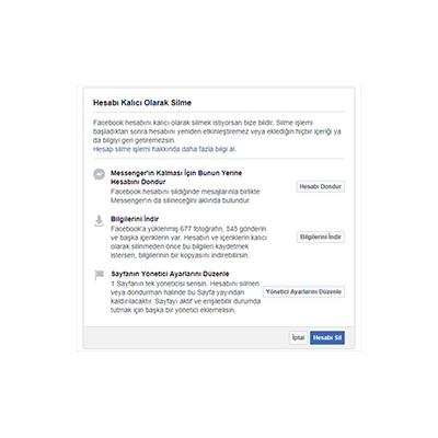 Facebook Hesabımı Nasıl Silerim?